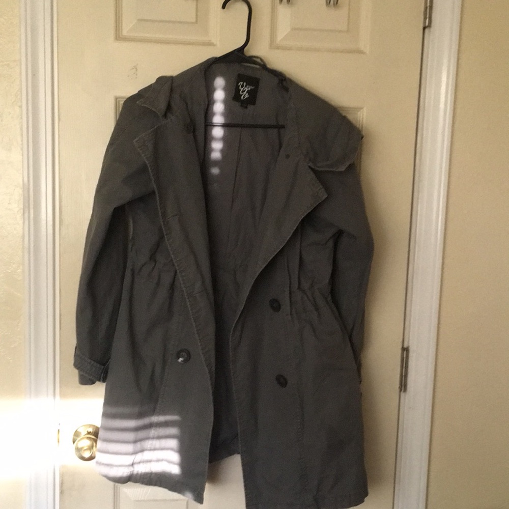 Vero Moda Gray Hooded Peacoat